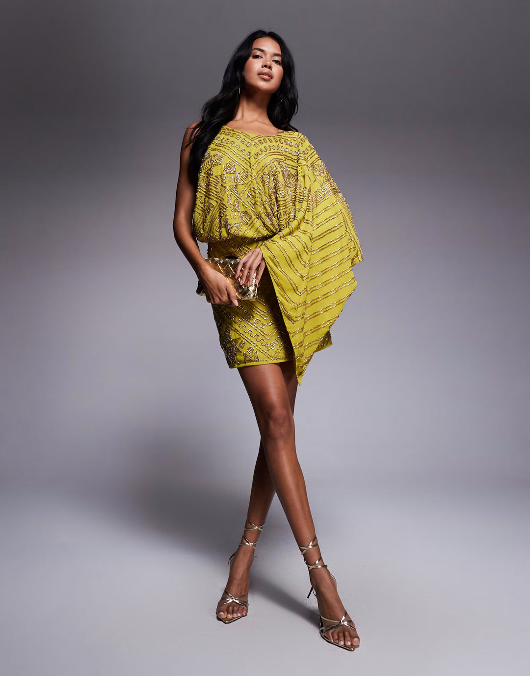 Rochie de ocazie Asos, verde