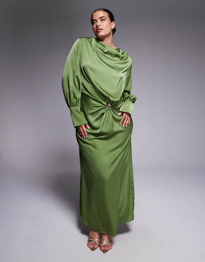 Rochie maxi ASOS, verde