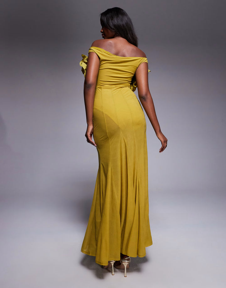 Rochie maxi ASOS, galben