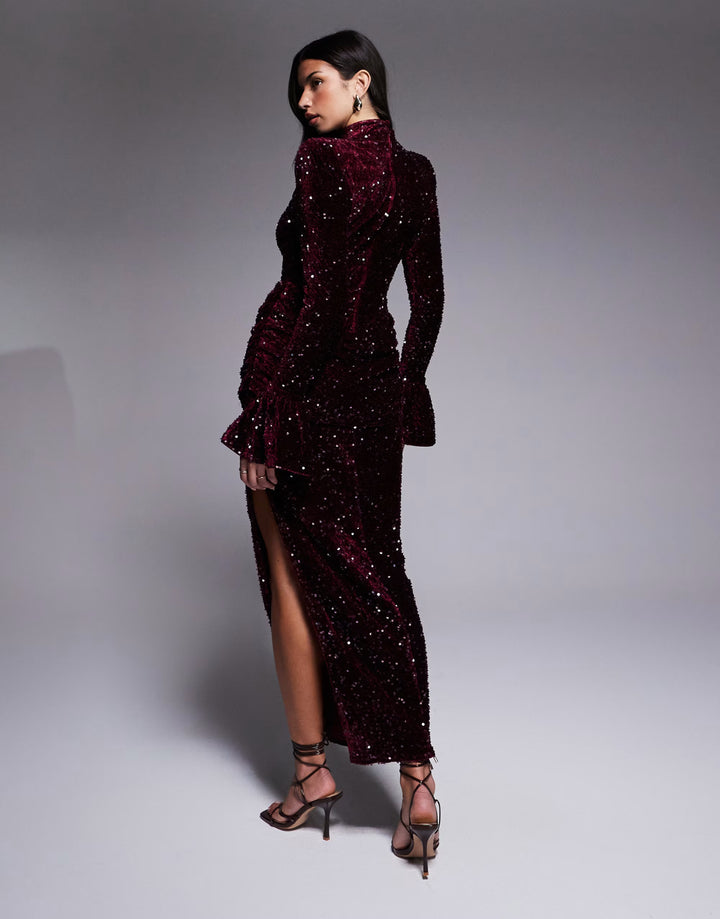 Rochie de ocazie ASOS, vișiniu