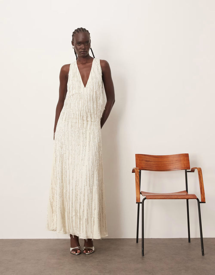 Rochie de ocazie ARRANGE, crem