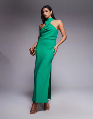 Rochie maxi ASOS, verde