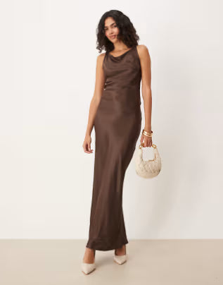 Rochie maxi ASOS, maro