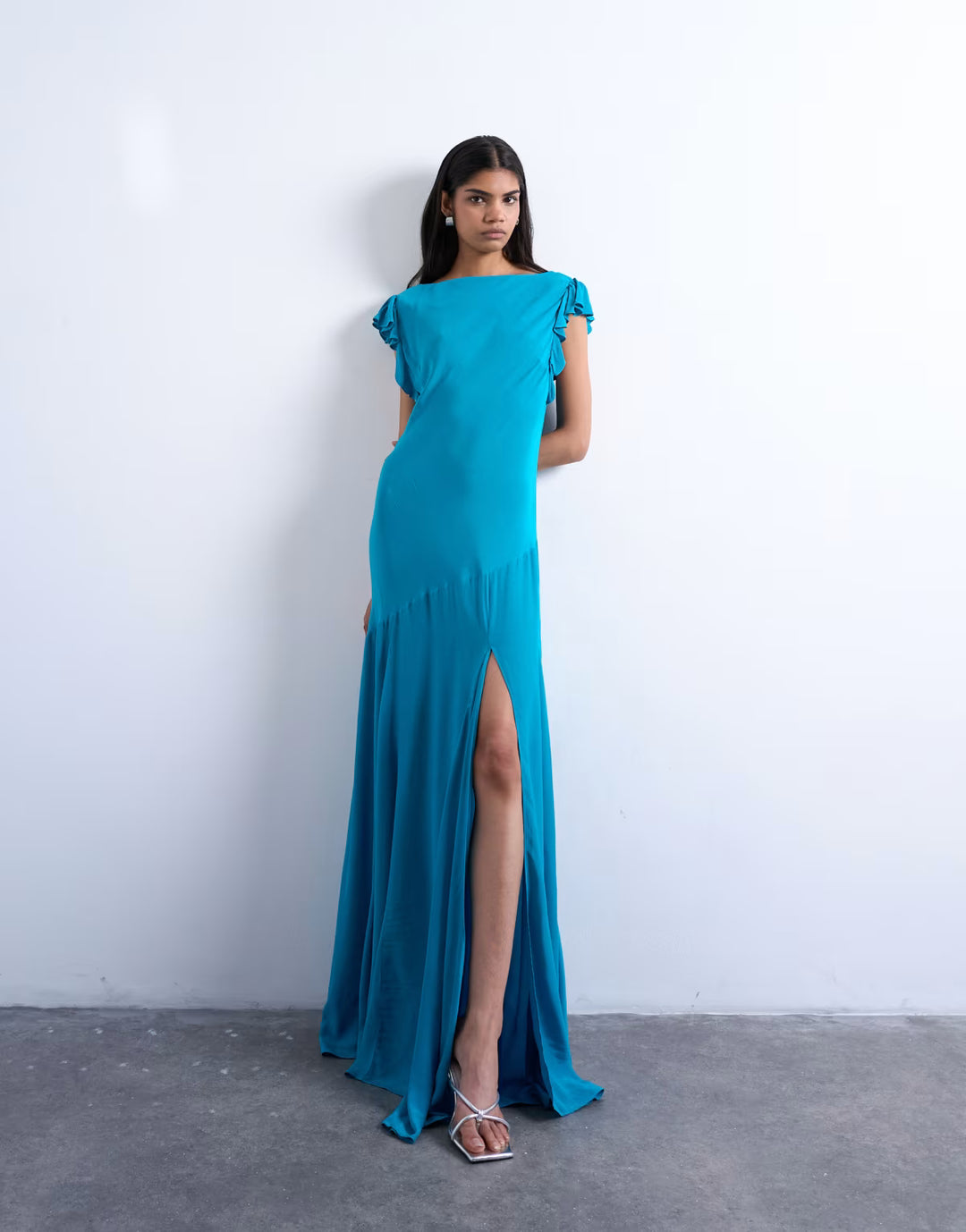 Rochie maxi ASOS, albastru
