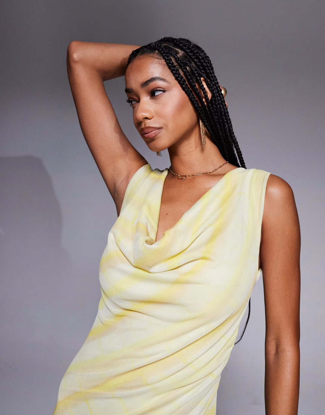 Rochie maxi ASOS, galben