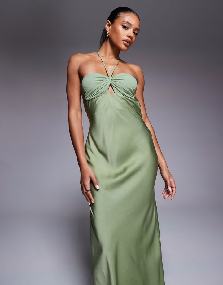 Rochie maxi ASOS,verde