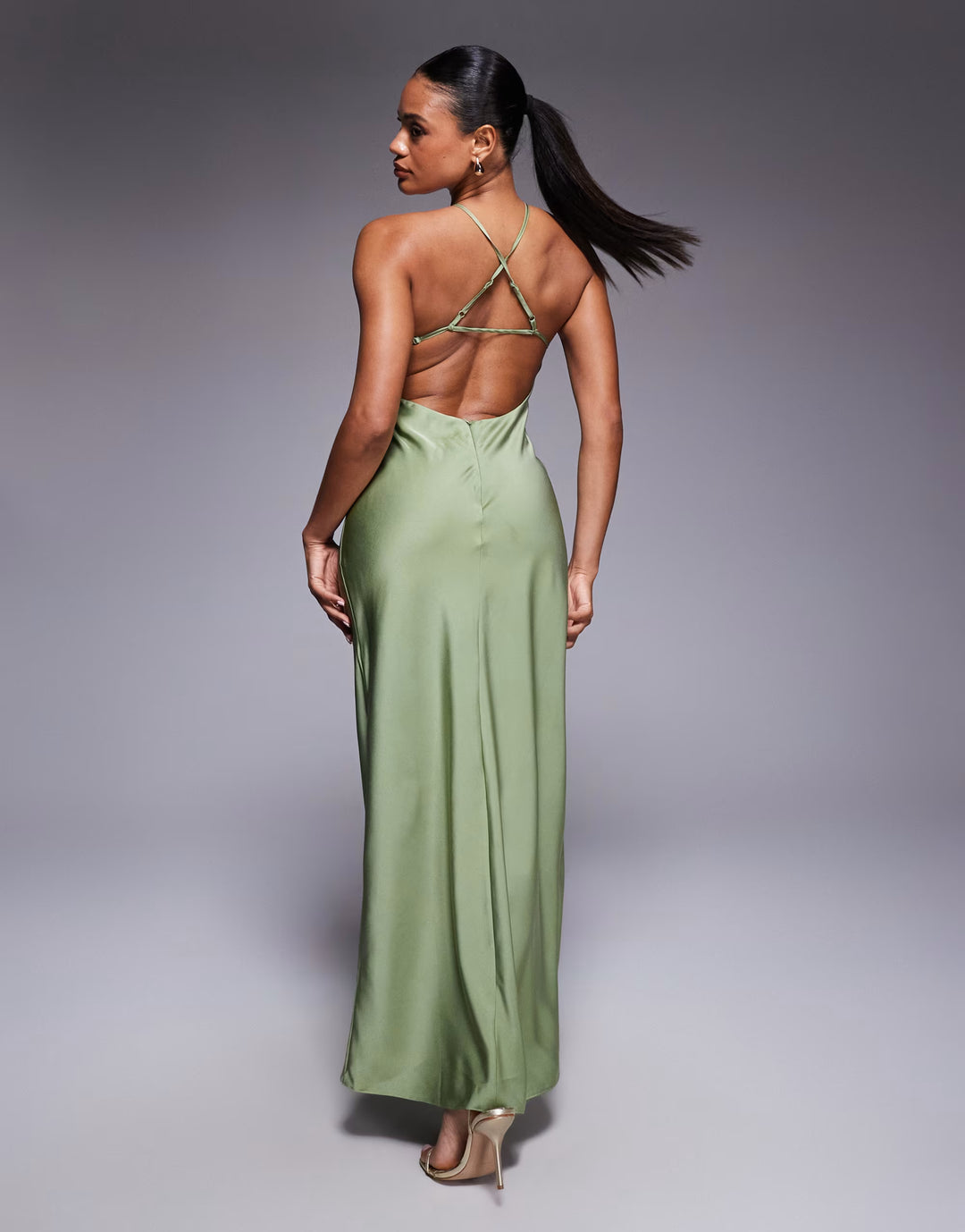 Rochie maxi ASOS,verde
