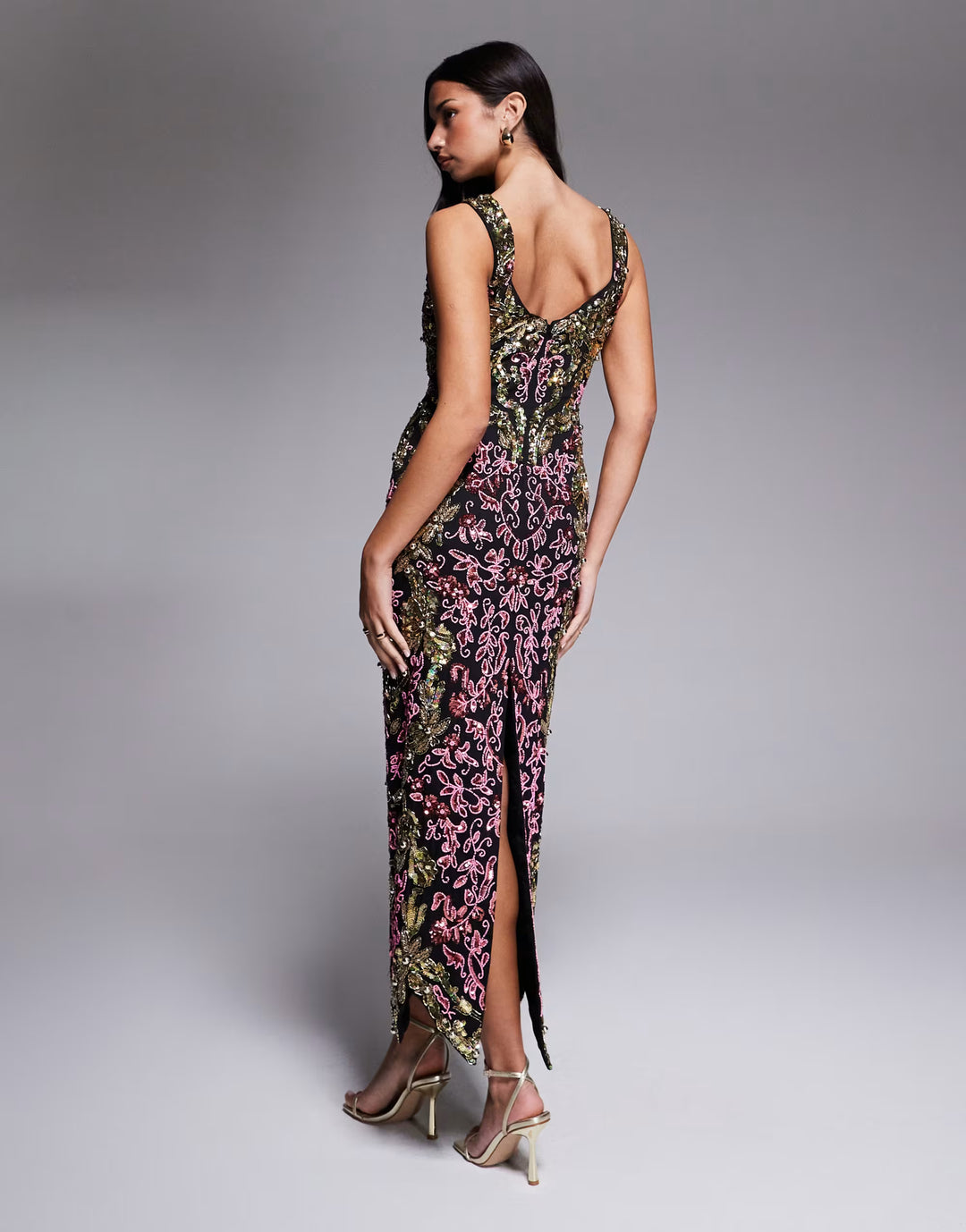 Rochie de ocazie Asos, mix culori