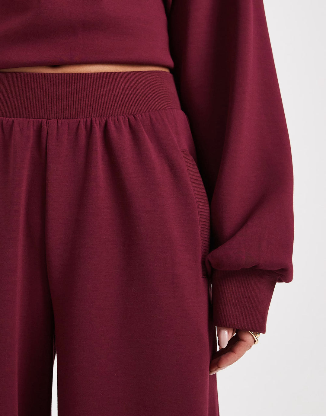 Pantaloni ASOS, vișiniu