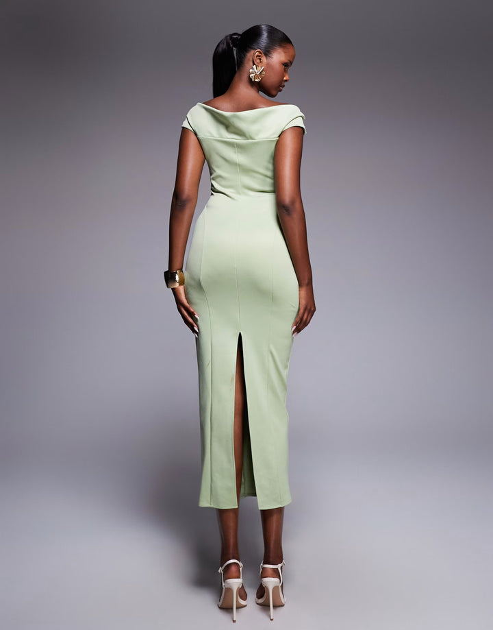 Rochie maxi ASOS, verde