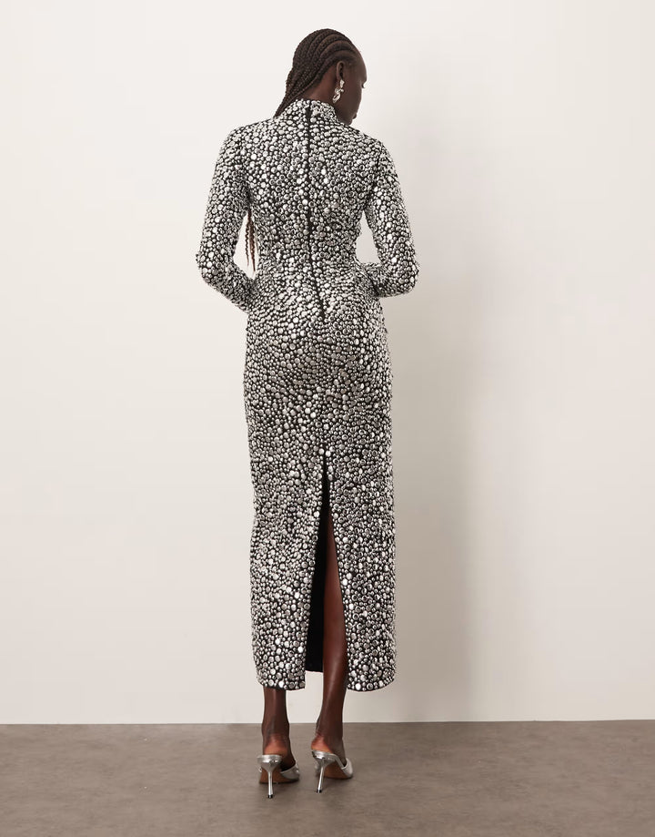 Rochie de ocazie ASOS, argintiu