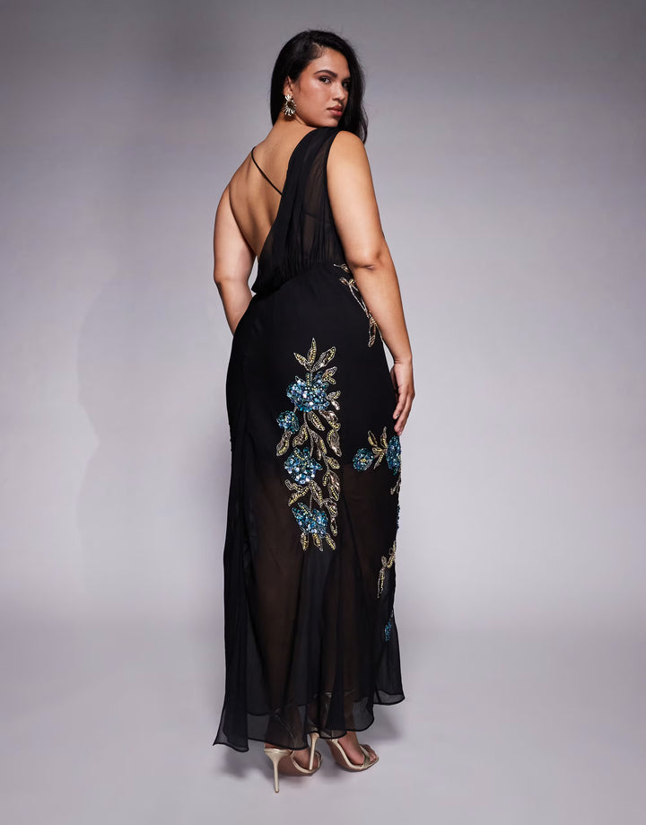 Rochie maxi ASOS, negru