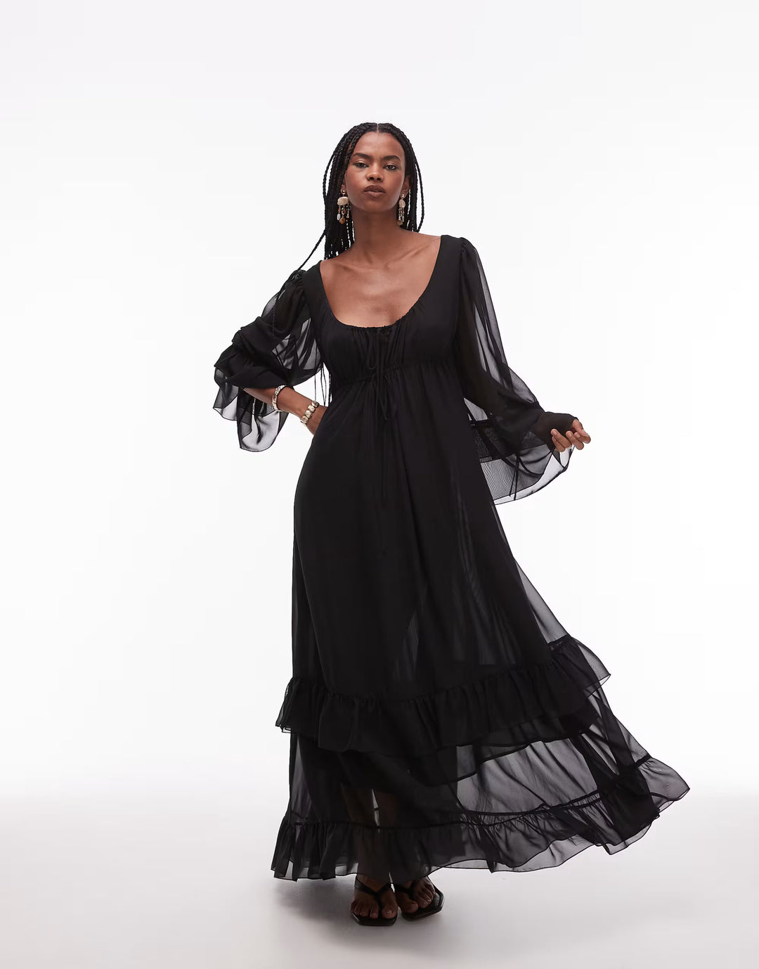 Rochie maxi ASOS, negru