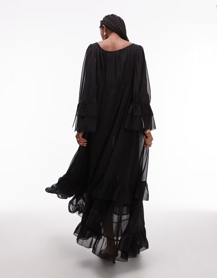 Rochie maxi ASOS, negru