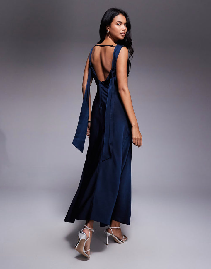 Rochie maxi ASOS, albastru