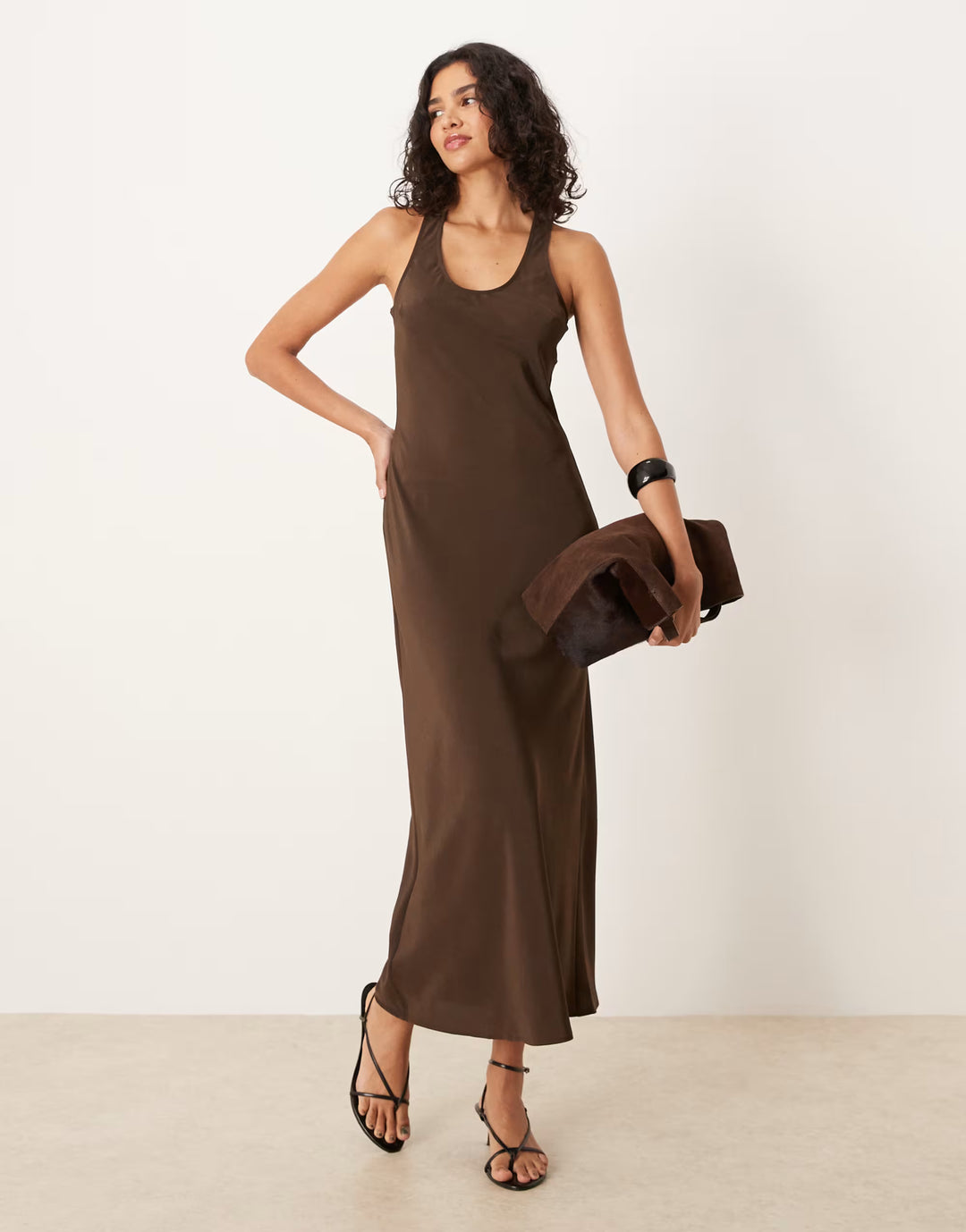 Rochie maxi ASOS, maro