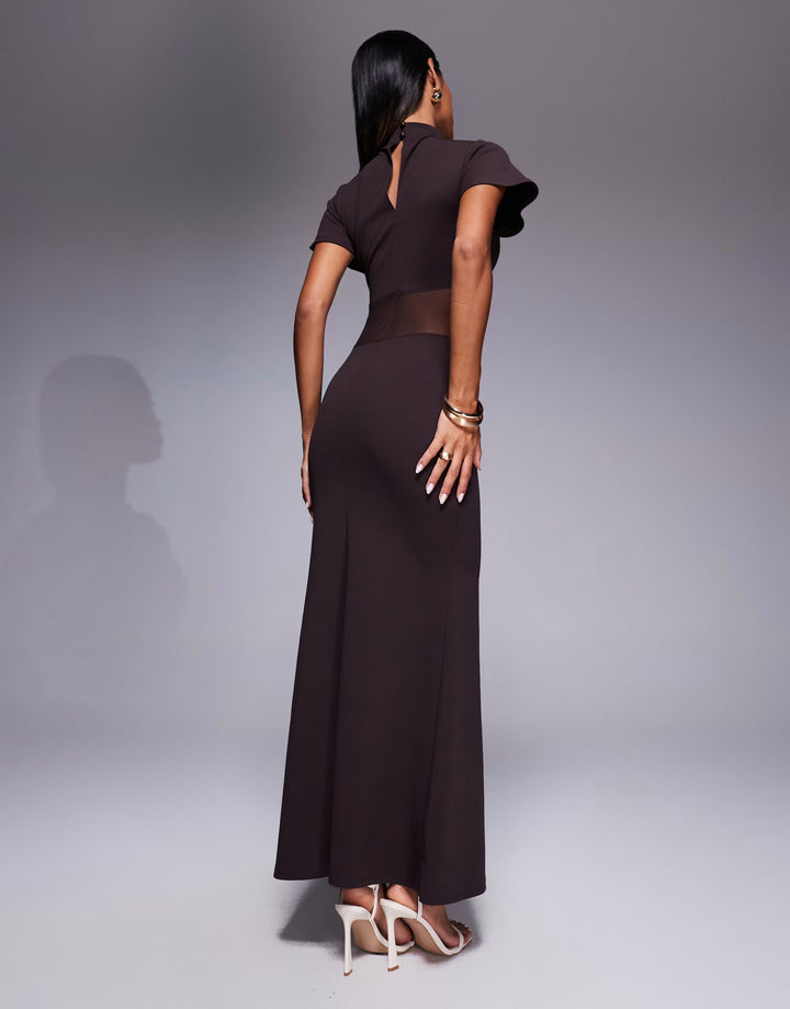 Rochie maxi ASOS, maro