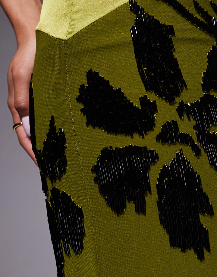 Rochie de ocazie Asos, verde