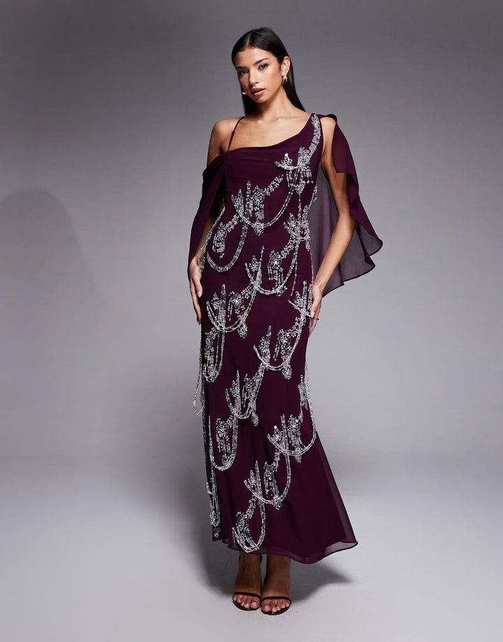 Rochie de ocazie Asos, mov