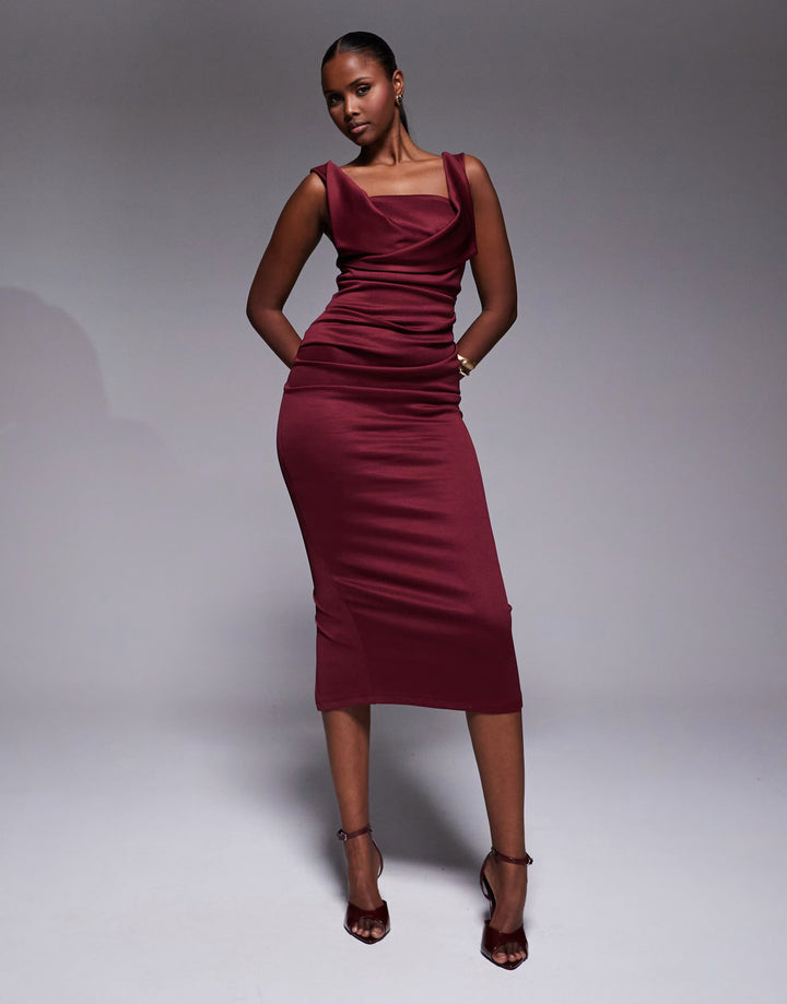 Rochie maxi ASOS, vișiniu