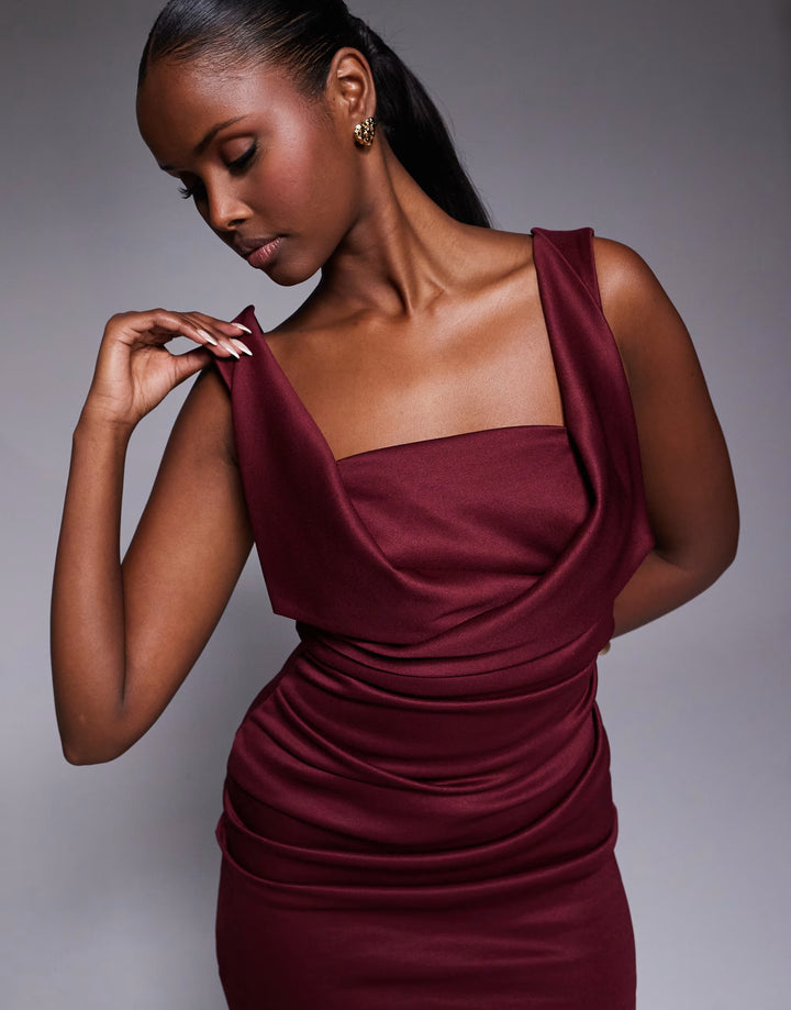 Rochie maxi ASOS, vișiniu