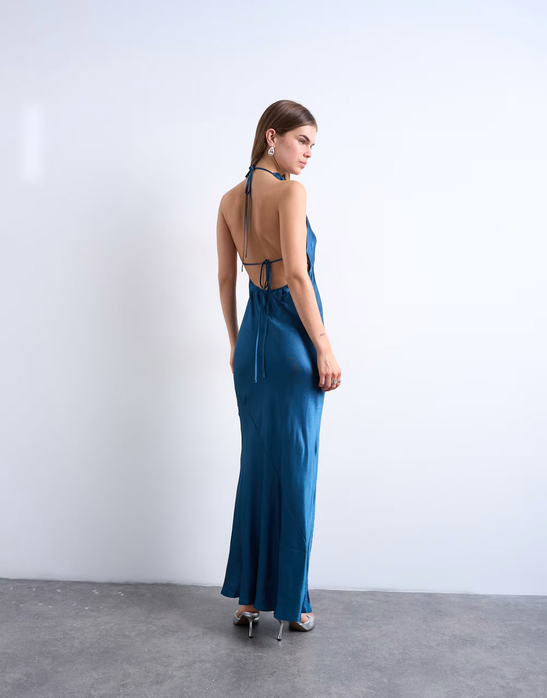 Rochie maxi TOPSHOP, albastru
