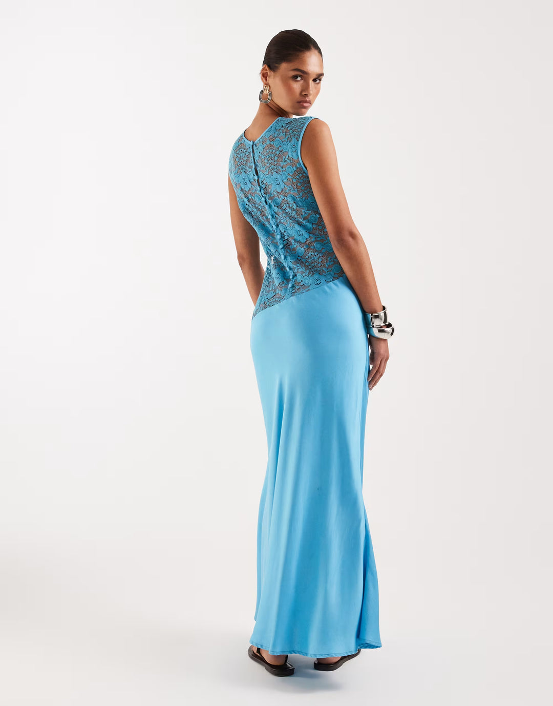 Rochie maxi ASOS, albastru