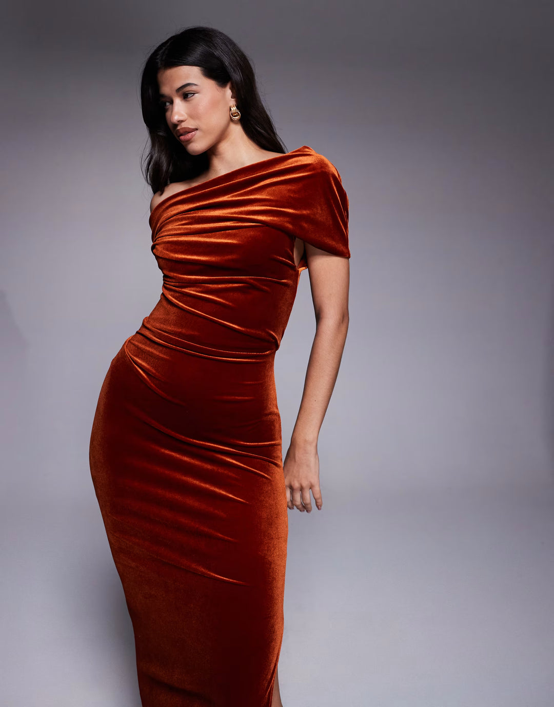 Rochie maxi ASOS, cărămiziu