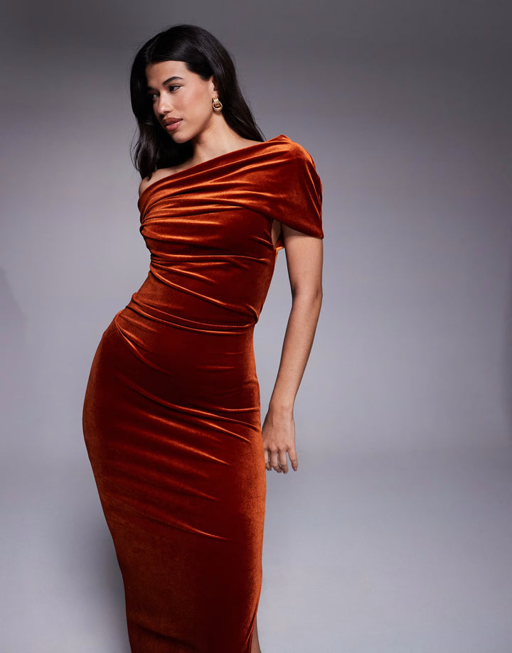 Rochie maxi ASOS, cărămiziu