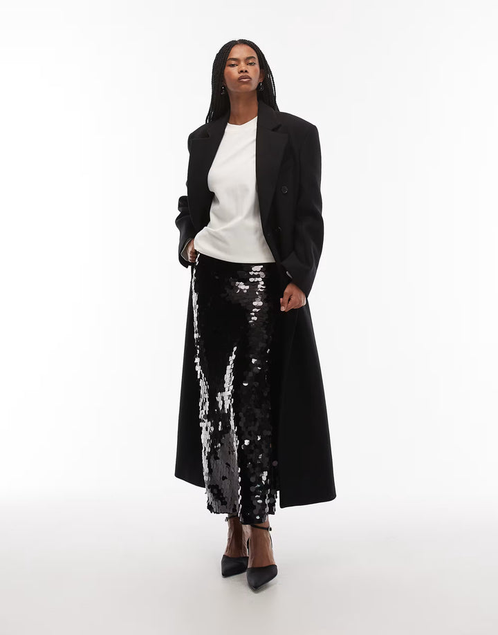 Fustă maxi Asos, negru