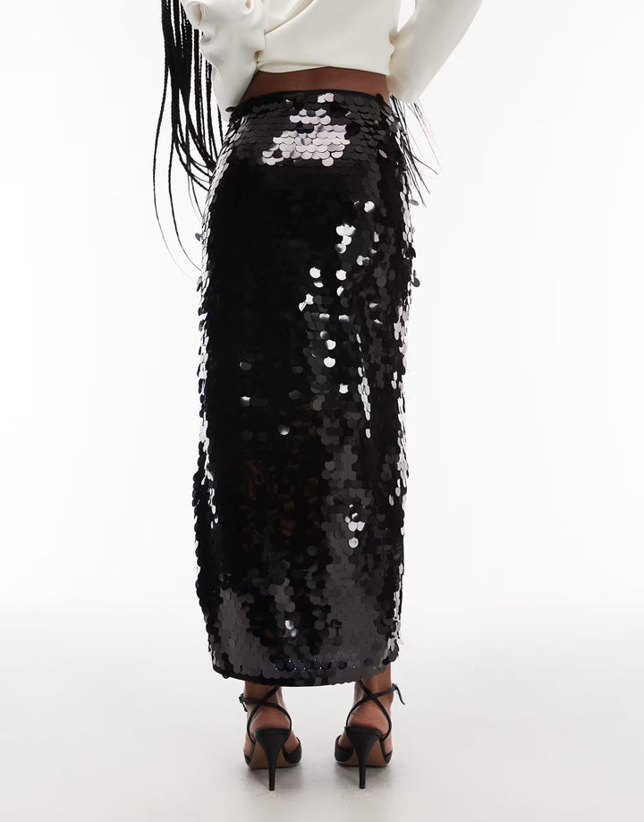 Fustă maxi Asos, negru