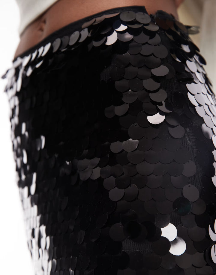 Fustă maxi Asos, negru
