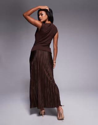 Rochie maxi ASOS, maro