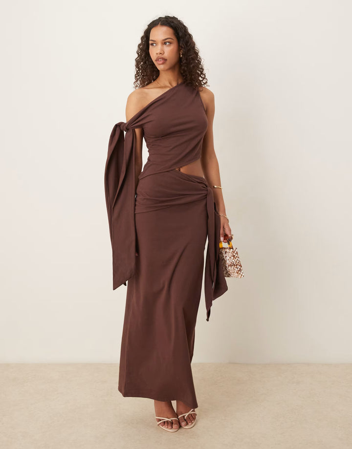 Rochie maxi ASOS, maro