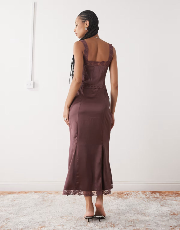 Rochie midi RECLAIMED VINTAGE, mov