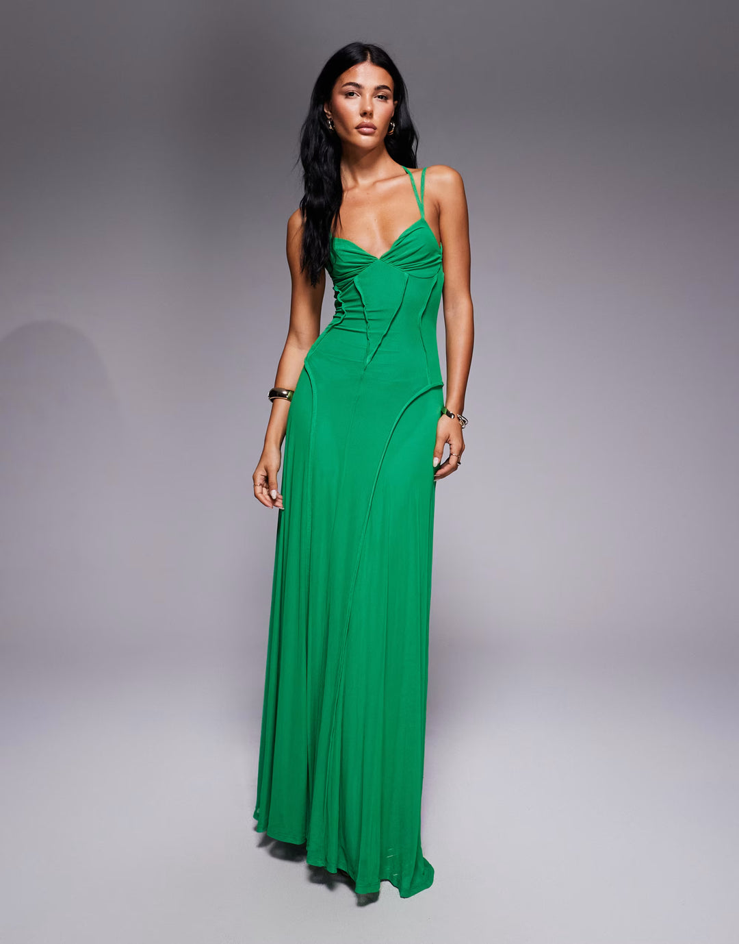 Rochie maxi ASOS, verde