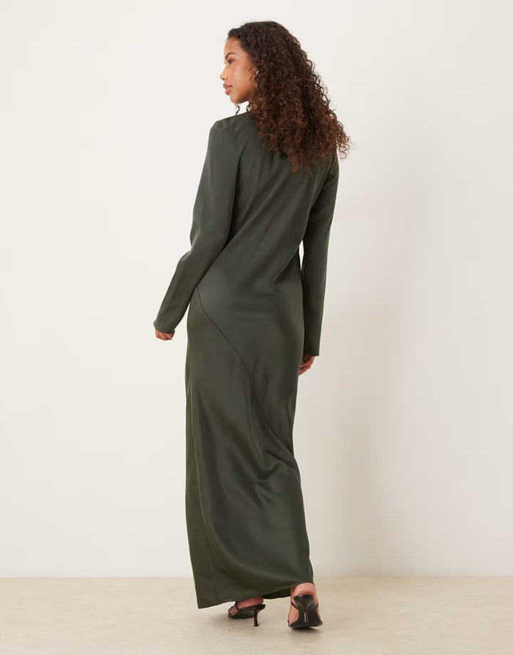 Rochie maxi ASOS, verde