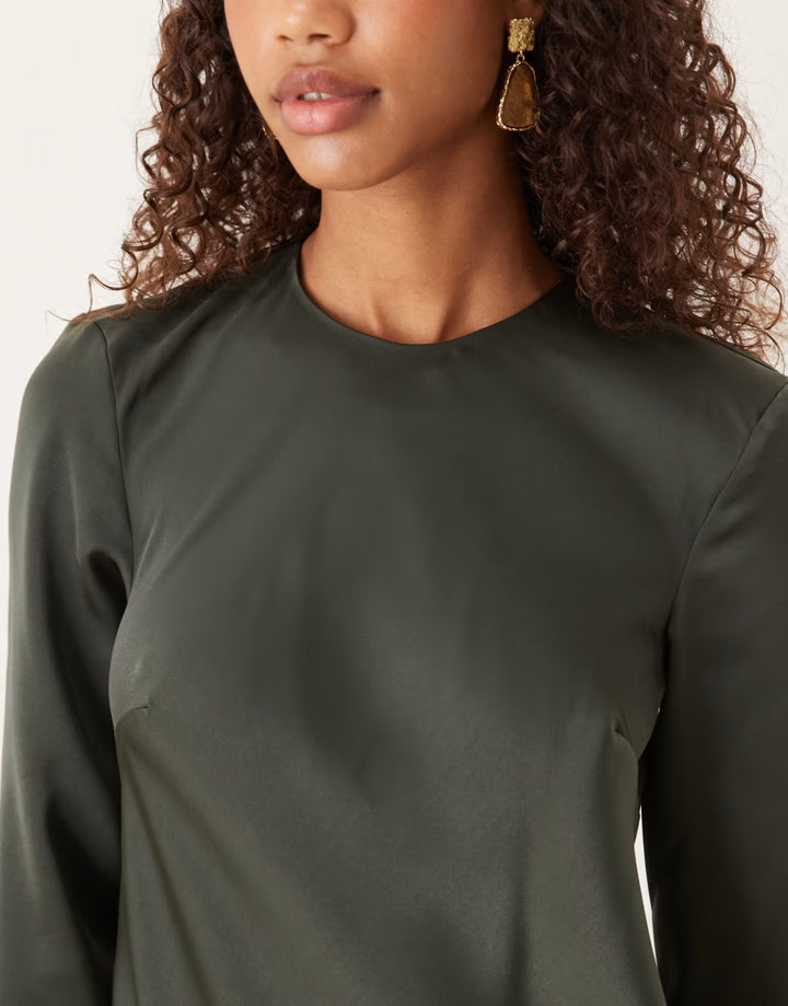 Rochie maxi ASOS, verde