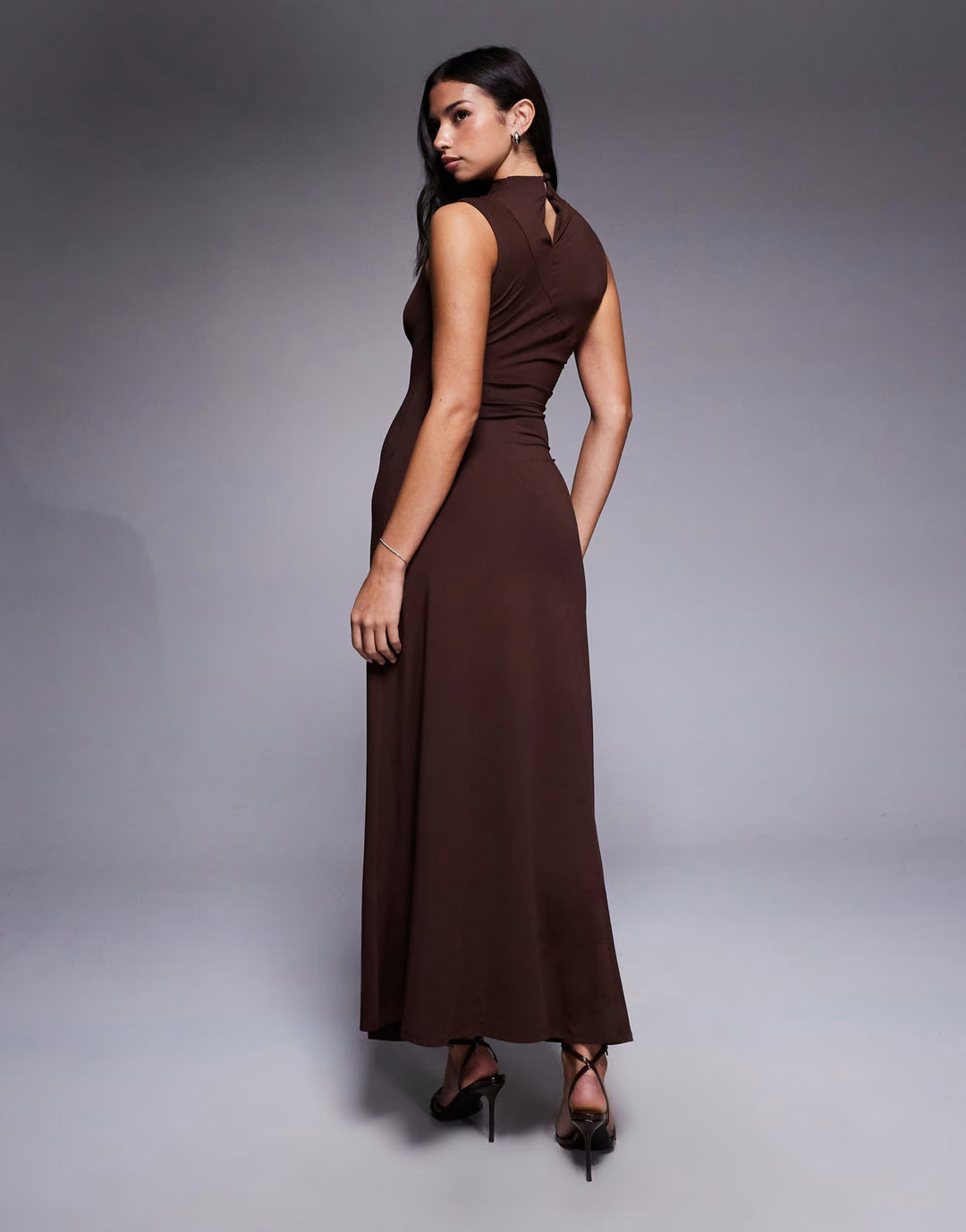 Rochie maxi ASOS, maro