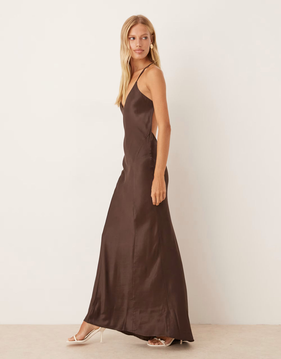 Rochie maxi ASOS, maro
