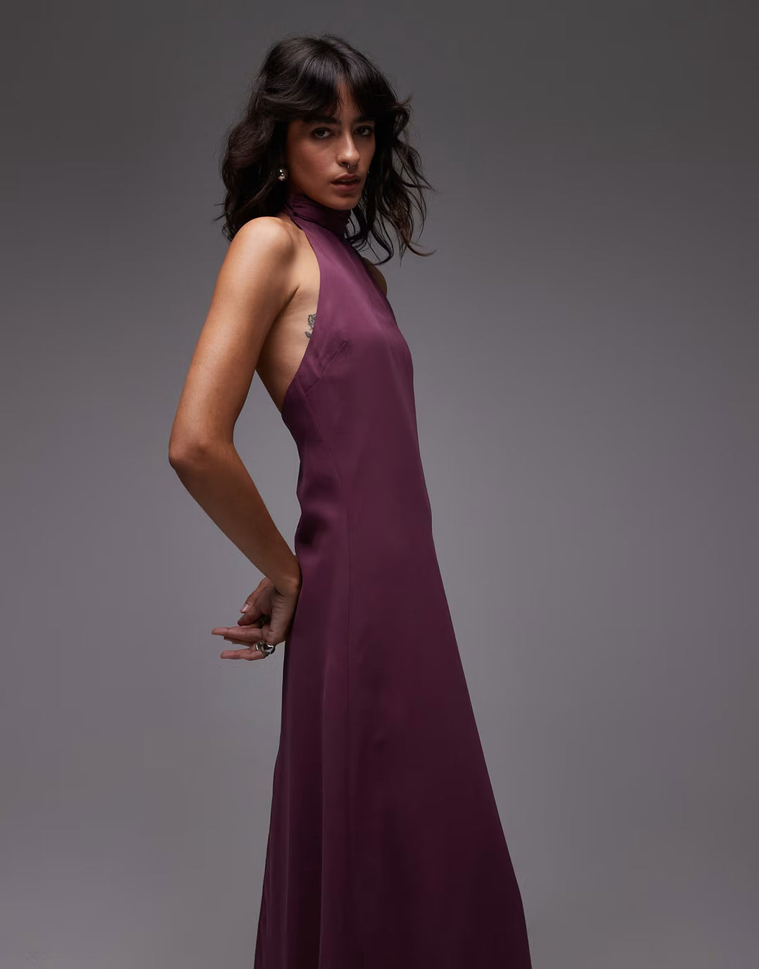 Rochie maxi ASOS, vișiniu