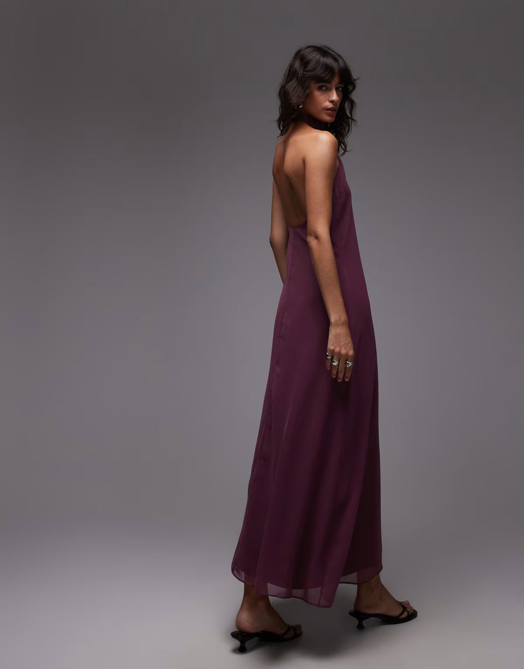 Rochie maxi ASOS, vișiniu