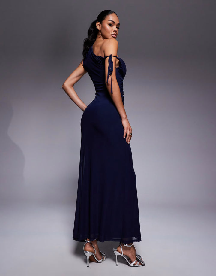 Rochie maxi ASOS, bleumarin