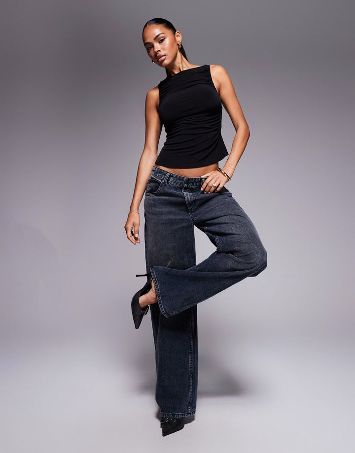 Top ASOS, negru