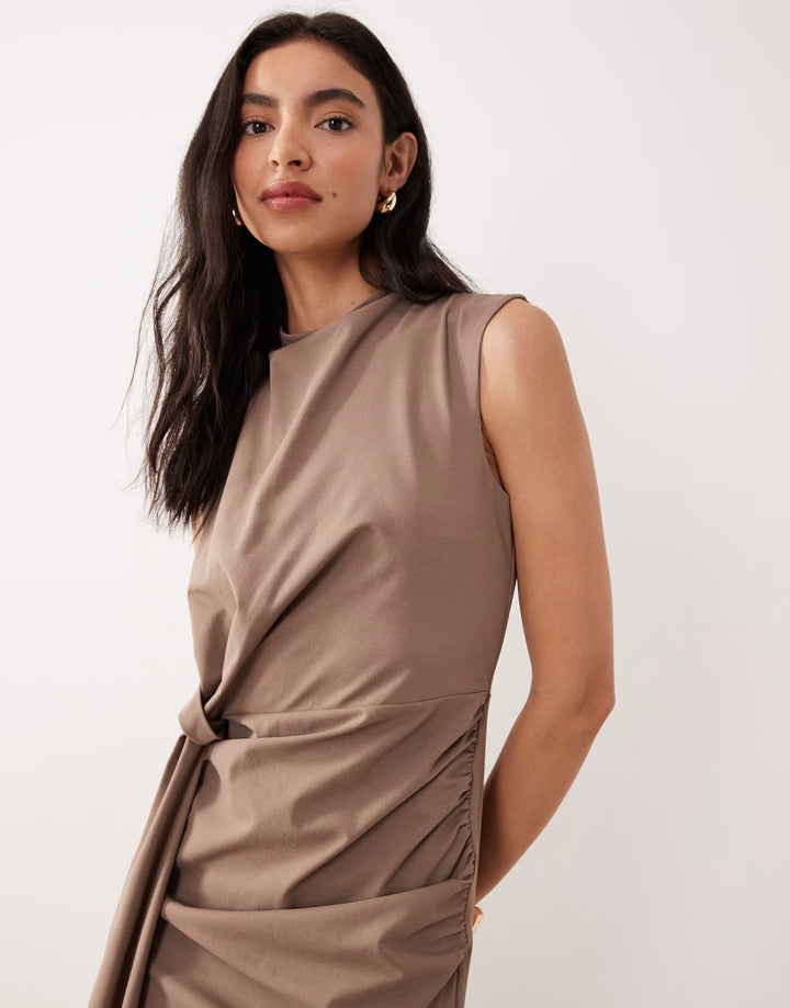 Rochie midi ASOS, maro
