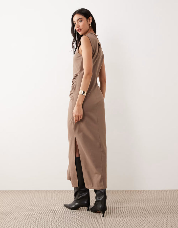 Rochie midi ASOS, maro