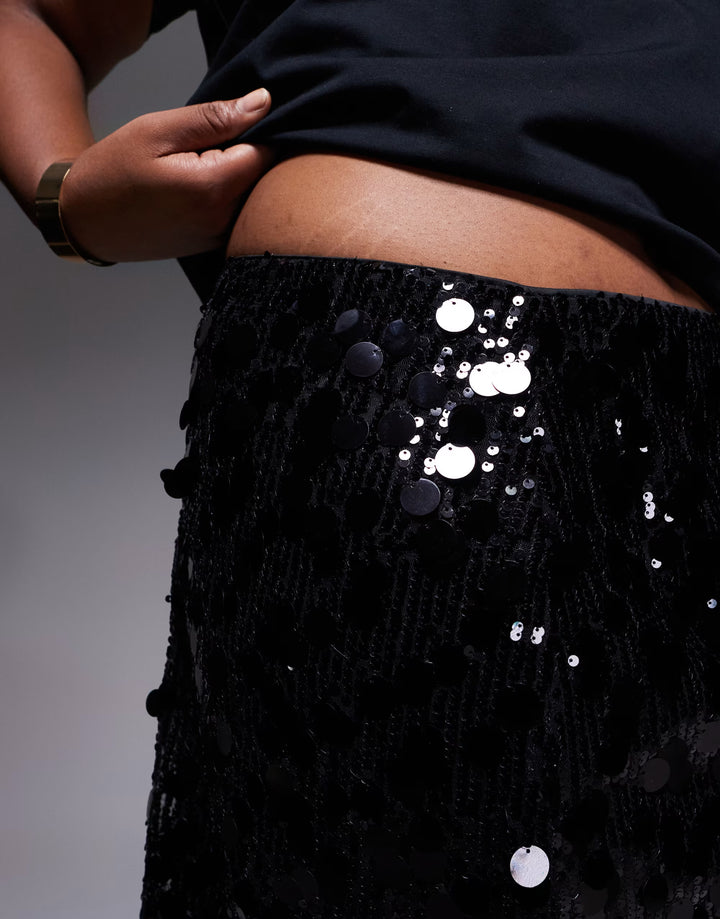 Fustă mini ASOS, negru
