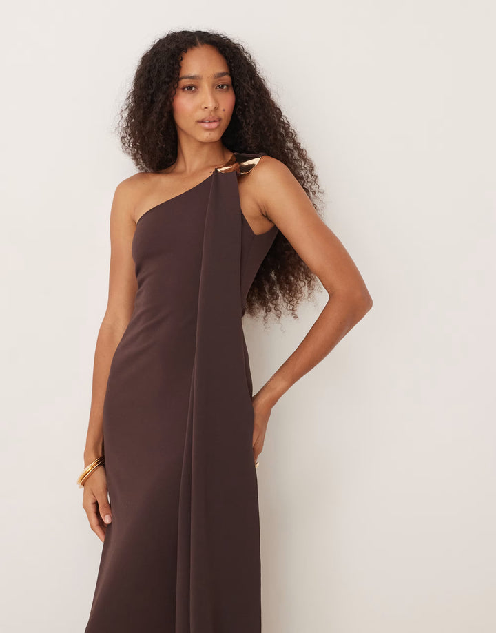 Rochie maxi ASOS, maro