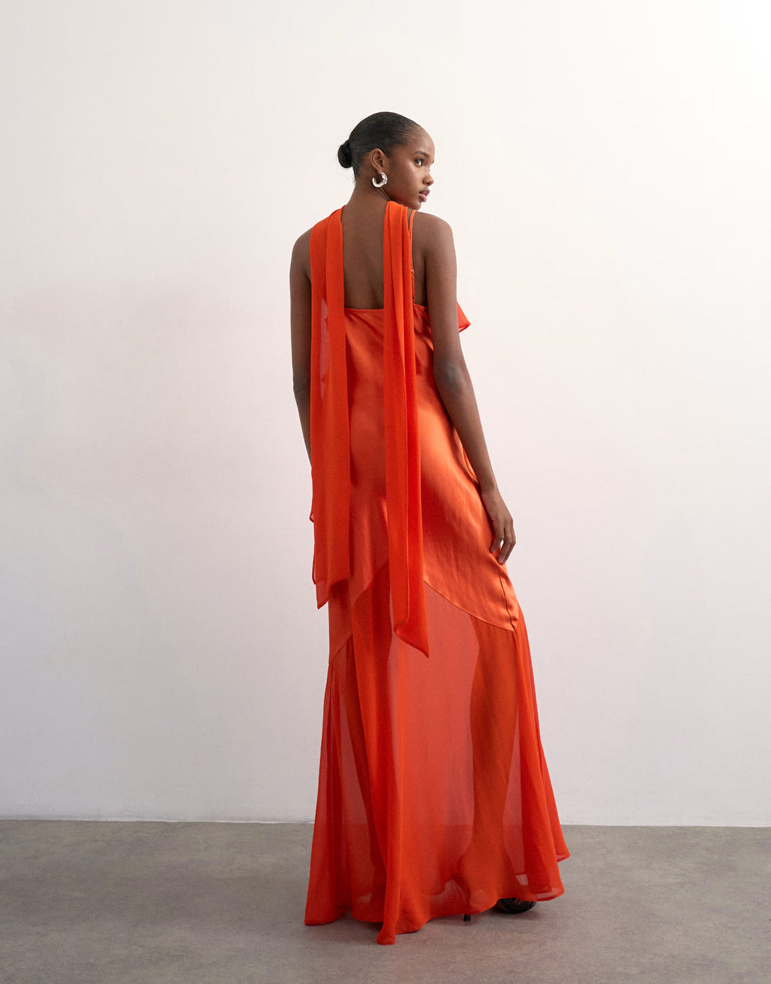 Rochie maxi ASOS, portocaliu