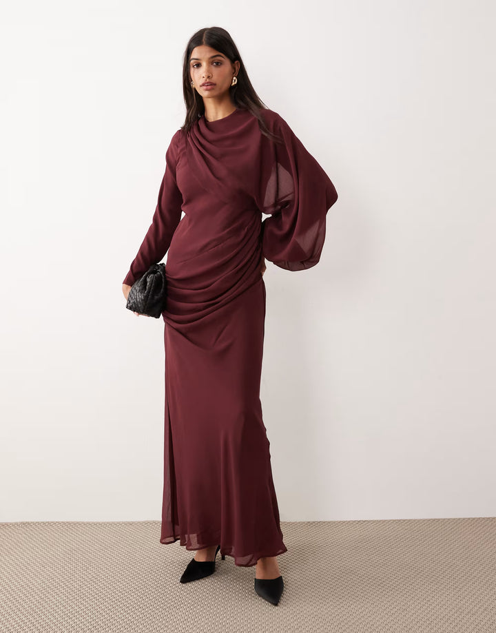 Rochie maxi ASOS, vișiniu